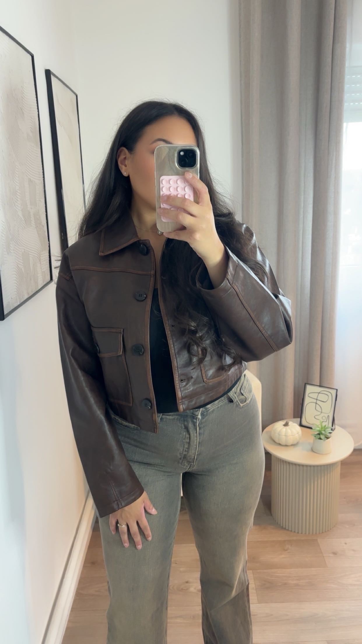 Veste simili chocolat