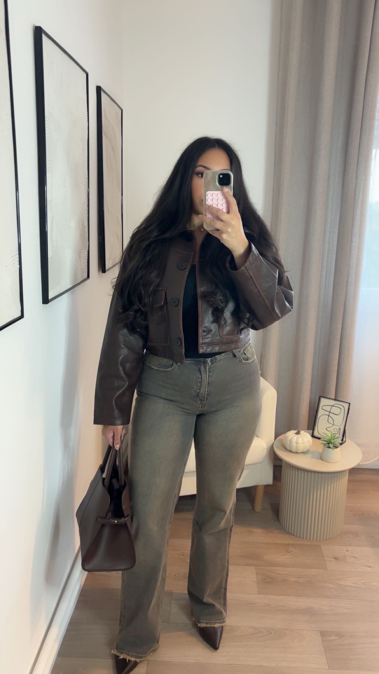 Veste simili chocolat