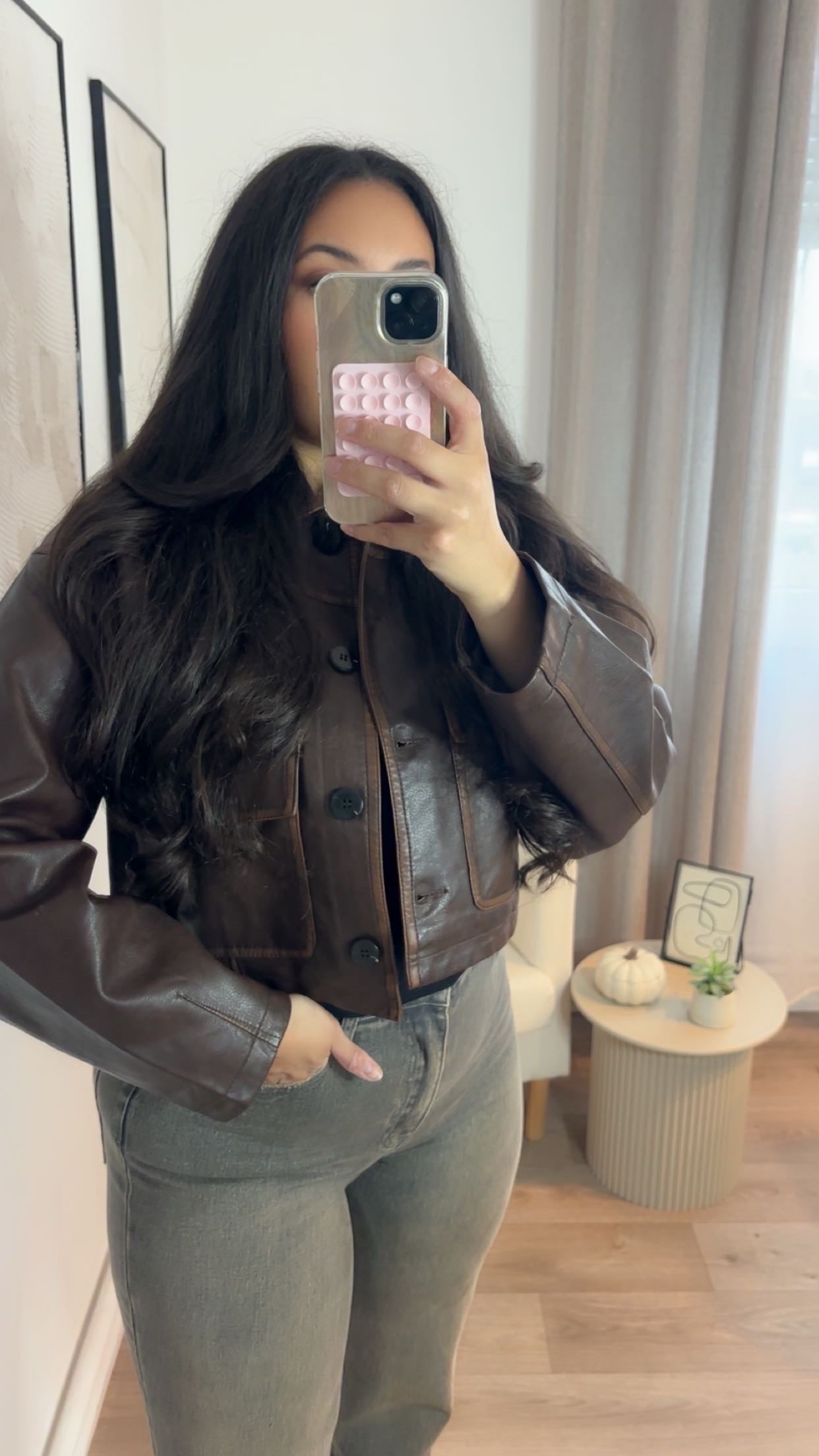 Veste simili chocolat