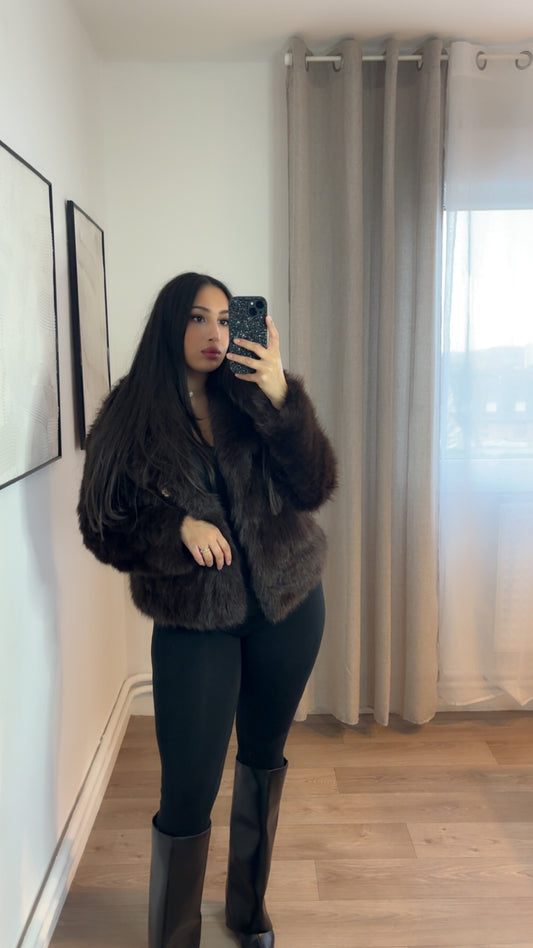 Fourrure marron Mila