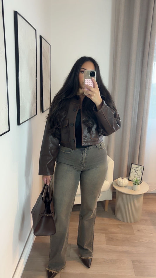 Veste simili chocolat