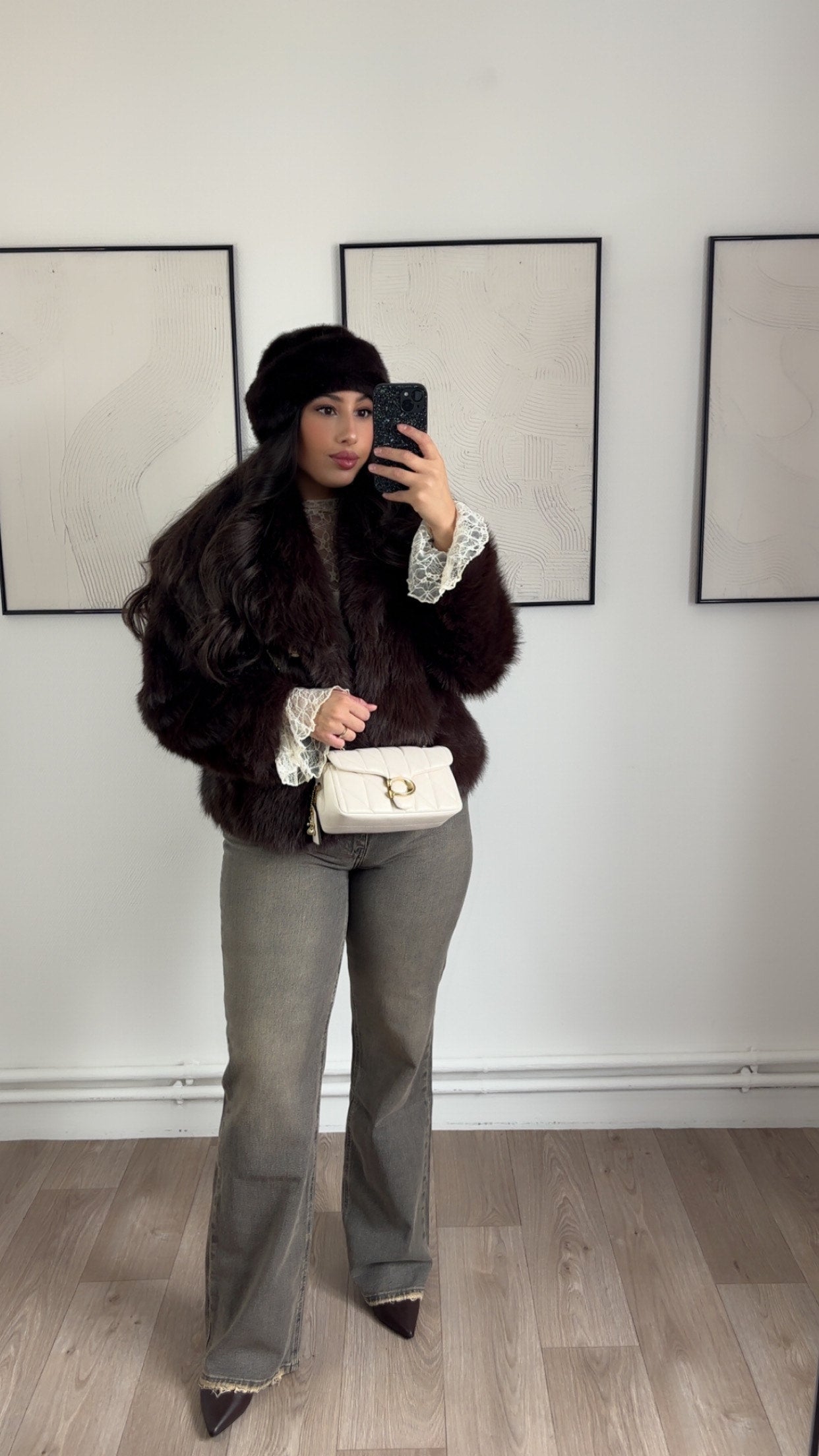 Fourrure marron Mila