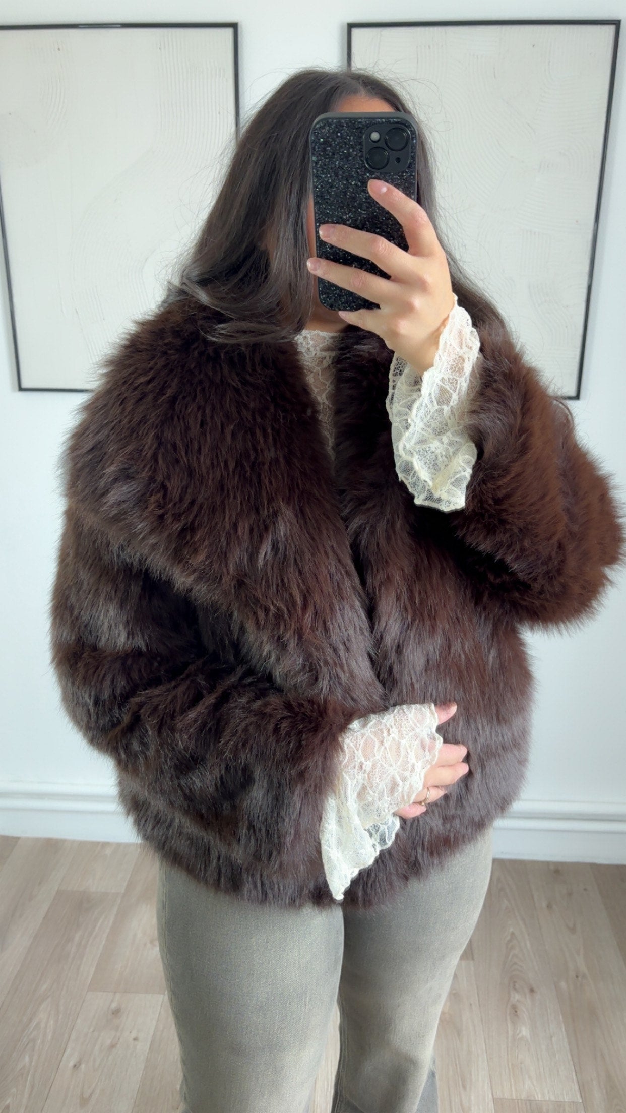 Fourrure marron Mila